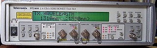 Tektronix ST2400 2.4Gb/s SDH/SONET Test Set. With 2.4Gb transmitter with both 1550nm and 1308nm lasers, with 2.4Gb receiver.