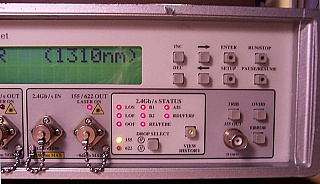 Tektronix ST2400 2.4Gb/s SDH/SONET Test Set. With 2.4Gb transmitter with both 1550nm and 1308nm lasers, with 2.4Gb receiver.