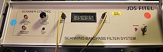 JDS Fitel Scanning Bandpass Filter, Model TB3500, With 2 FC/UPC connectors