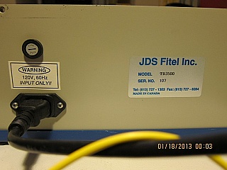 JDS Fitel Scanning Bandpass Filter, Model TB3500, With 2 FC/UPC connectors