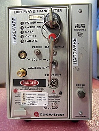 Lasertron QLX-1000 Lightwave transmitter, marked 1537.56nm