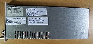 10.27dBm 1547.361nm ILX precision fiber optic source module, SMF, ILX model: FOS79800D/UPGRD.