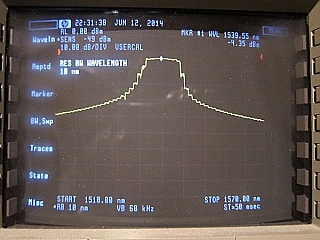 1.55um FP laser source instrument, SMF with ST interface, ILX model: MPS-8012
