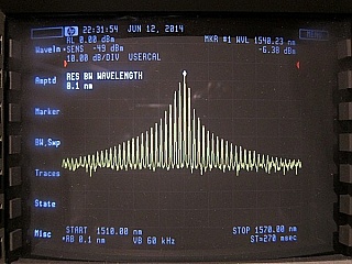 1.55um FP laser source instrument, SMF with ST interface, ILX model: MPS-8012