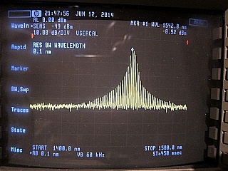 1.55um FP laser source instrument, SMF with ST interface, ILX model: MPS-8012