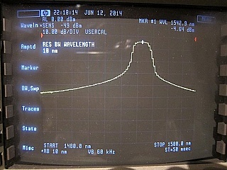 1.55um FP laser source instrument, SMF with ST interface, ILX model: MPS-8012