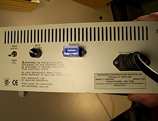 BCP 420B-22ST 1310.0nm 2.5Gb DFB Laser Transmitter. With FC/PC SM fiber connector on front panel.