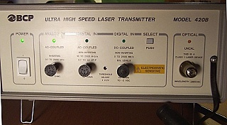BCP 420B-23ST 1309.0nm 3.0 GHz DFB Laser Transmitter. With FC/PC fiber connector on front panel.
