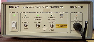 BCP 420B-33ST 1534.06nm 3.0 GHz DFB Laser Transmitter. With FC/PC fiber connector on front panel. See photos below for actual equipment.
