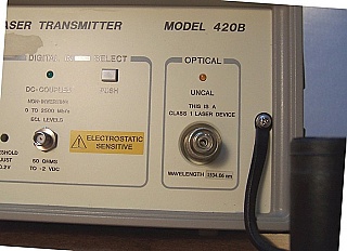 BCP 420B-33ST 1534.06nm 3.0 GHz DFB Laser Transmitter. With FC/PC fiber connector on front panel. See photos below for actual equipment.