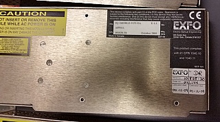 EXFO IQ-2400 WDM LASER SOURCE, 1561.42nm,  Model: IQ-2403BLD-09-P3-EA      E-1.1