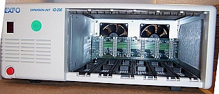 EXFO IQ-206 Optical Expansion Unit, Optionally with six IQ-2400 3dBm WDM laser source plug-in modules