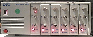 EXFO IQ-206 Optical Expansion Unit, Optionally with six IQ-2400 3dBm WDM laser source plug-in modules