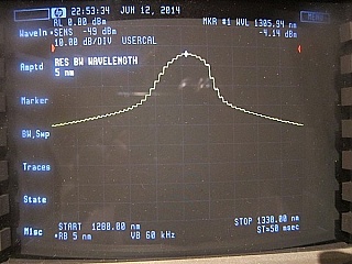 JDS benchtop stabilized 1309nm/1556nm/1631nm laser source, FC/PC adapter ,  FP laser with multimode lasing.