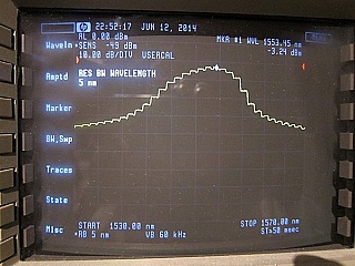 JDS benchtop stabilized 1309nm/1556nm/1631nm laser source, FC/PC adapter ,  FP laser with multimode lasing.