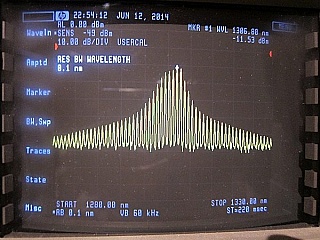 JDS benchtop stabilized 1309nm/1556nm/1631nm laser source, FC/PC adapter ,  FP laser with multimode lasing.