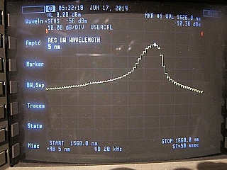 JDS benchtop stabilized 1315.26m/1624.9nm laser source, FC/PC adapter,  FP laser with multimode lasing.
