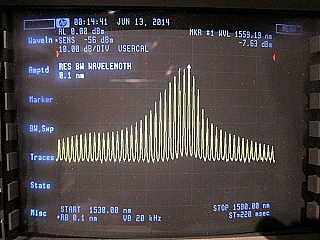 JDS benchtop 1312nm/1557nm/1618nm laser source, FC/PC adapter ,  FP laser with multimode lasing.