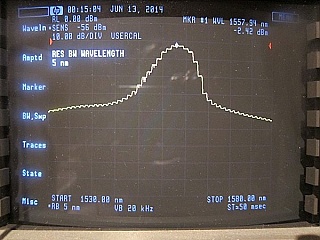 JDS benchtop 1312nm/1557nm/1618nm laser source, FC/PC adapter ,  FP laser with multimode lasing.