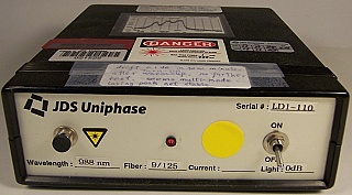 JDS 988nm laser source. About 0dBm. Assembled by JDS.