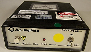 JDS 978nm laser source. About 0.38dBm. Assembled by JDS.