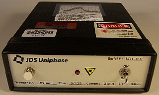 JDS 978nm laser source. About -31dBm. Assembled by JDS.