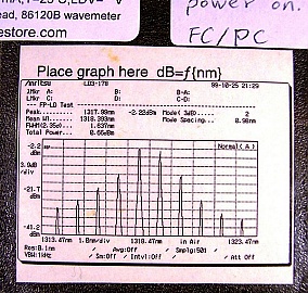 JDS 1319.7nm laser source. About 2.6dBm. Assembled by JDS.