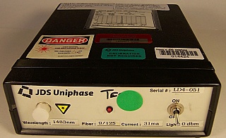 JDS 1483nm laser source. About 0dBm. Assembled by JDS.