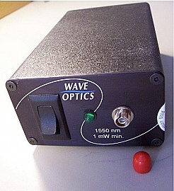 0dBm 1.55um laser source,  handheld. Made by Wave Optics