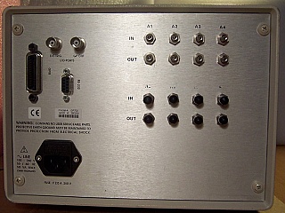 Dicon GP700  fiber optic attenuator, Four 1x1 optical attenuator modules, 8 SMA optical aconnectors  on rear panel. Non-working.  'Sell As Parts', 'No Return'