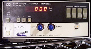 HP 8157A Optical Attenuator, 1200 to 1650nm . HMS-10/HP fiber connectors