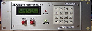 1550nm max-30dB Fiber optic VOA. Lightech P/N: XA300065G. LT-4000 V2.1.6R,