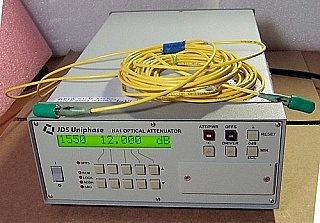 JDS Fitel Model HA1 Optical Attenuator, high resolution 0.001dB, 1200-1700nm. Over 60dB return loss(Analog type).  JDS P/N: PN:HA017+20AFA4