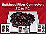 Fiber adapter SC/PC to FC/PC with with ceamic internal sleeve. Stainless steel mainframe.