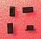 Cover for panel hole (cutout) of simplex SC or duplex LC adapter. Snap in type.