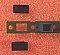 Cover for panel hole (cutout) of simplex SC or duplex LC adapter. Snap in type.