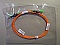 Flexcore-1060 fiber (ultra-low bending loss). FC/APC - FC/PC 2-meter  900um-buffered simplex SMF jumper for 980nm fiber optics. P/N: J-FAFP-Y-2-JT