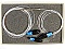 5%/95% 1x2 coupler at 1550nm. With 3 SC/PC connectors. Model: IP-C2L05T0102-SGPS4. P/N: C2L05T12-SGPS4