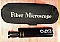 Handheld optical fiber microscope 200X with case, with 2.5mm universal adapter . Exfo P/N: FOMS-200X