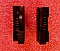A pair of 7-pin butterfly terminal/socket with clamp,  to make 14-pin butterfly laser mount. 0.125” long leads. Azimuth P/N: 5253-100-7-S2  and P/N: 5253-100-7-R2
